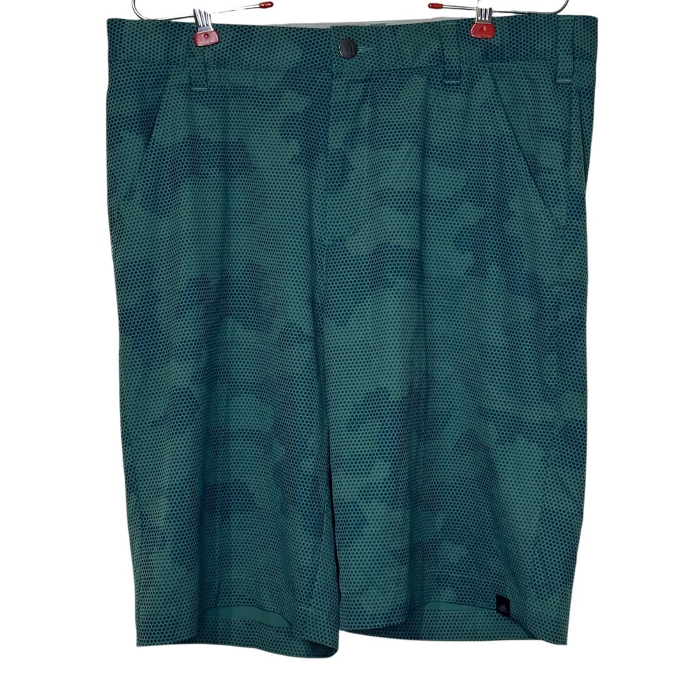 adidas Mens Shorts Lightweight Golf Performance Green Dot Camo Stretch Size 32